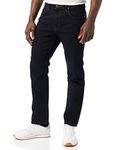 Lee Brooklyn Straight Men's Jeans Pants, Blue Black, 46W / 34L