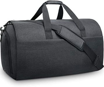 Garment Bags Convertible Suit Travel Bag with Shoes Compartment Waterproof Large Carry on Duffel Bags Garment Weekender Bag for Men Women, Black, One_Size, Classic