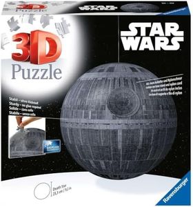 Ravensburger - Puzzle 3D, La Morte Nera Star Wars, Idea Regalo per Adulti e Bambini 10+ Anni, Modellismo, 540 Pezzi, Accessori Inclusi