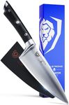 Dalstrong Chef Knives - Gladiator Series Elite - Forged High Carbon German Steel - Full Tang - Black G10 Handle - w/Sheath - NSF Certified