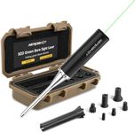 AEROSHOT X03 Bore Sight Laser, Compatible with .22–.50, Green Laser Visible Outdoors up to 50 Yards & Indoors 200 Yards, No Tools Needed, Compact and Easy to Carry (Black)