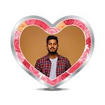 Precious Moments BIS Hallmarked Valentine Gift for Boyfriend Heart Shape Personalised 20 Gram Silver Coin 999 Pure By ACPL