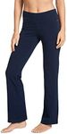 Jockey Women's Activewear Cotton Stretch Bootleg Pant, Thunder Blue, Medium Petite