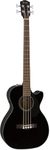 Fender CB-60SCE Acoustic Bass, Walnut Fingerboard, Black, Comes with Free Virtual Lessons