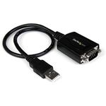 StarTech.com 1 ft. USB to RS232 Serial DB9 Adapter Cable with COM Port Retention - Up to 920 kpbs USB A to DB9 Serial Adapter (ICUSB232PRO)