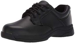 Rocky Boots Men's SlipStop Plain Toe Oxford 2034 Security Shoes,Black Full Grain Leather,9 EW
