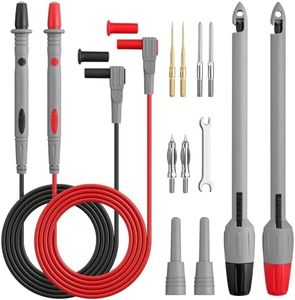 ALLmeter Automotive Wire Piercing Probe Kit 4mm Banana Test Leads,Spring-Loaded Piercing Tips,Gold-Plated Probes for Multimeters & Electrical Diagnostics