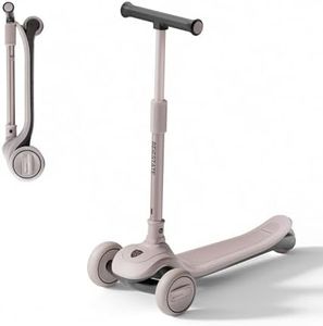 BEIESTATE 3 Wheel Scooter for Kids 3-18,4 Adjustable Heights, Innovative Lean-to-Steer Lock Switch for Balance, No Assembly, Foldable, 3 LED Wheels, 200+ lb Load for Family Bonding,Premium Engineering