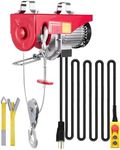 Happybuy 1320 LBS Lift Electric Hoist, 110V Electric Hoist, Remote Control Electric Winch Overhead Crane Lift Electric Wire Hoist for Factories, Warehouses, Construction, Building, Goods Lifting