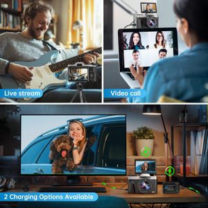 4K WiFi Vlogging Camera – 64MP Video, High-Resolution Content Creator