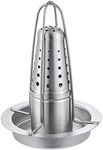 Fjzhai Beer Can Chicken Roaster Stand - The New Stainless Steel Chicken Holder - Poultry roasters with flavouring Container