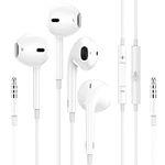 2 Pack Apple Earbuds with 3.5mm Plu