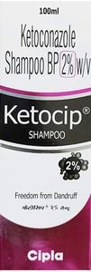 Ketocip Anti-Dandruff Shampoo for Dry Scalp, 2% Ketoconazole, 100ml