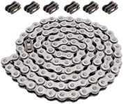 RUTU 415H Chain 110L Link with 6 Master Links Replacement for 49cc 60cc 66cc 80cc 2-Stroke Engine Motor Motorized Bicycle Bike Lifan SUNL Heavy Duty High Power Racing Parts