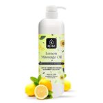 Rubz Lemon Massage Oil | Moisturizing & Nourishing Body Massage Oil for Men & Women | Best for Aromatherapy & Full Body Spa | 1 Litre