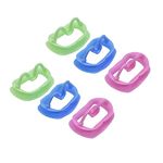 MIBICIRI Silicone Mouth Opener, Dental Cheek Retractor for Teeth Whitening, Reusable Intraoral Lip Retractor (6 Pcs)