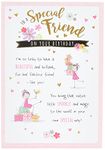 Piccadilly Greetings Whimsical Birthday Card Friend - 7 x 5 inches