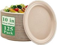 100% Compostable Oval Paper Plates 