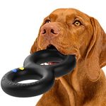 Goughnuts Virtually Indestructible Dog Pull Toy, Durable and Guaranteed for Tug of War with Large Dogs - Tough Rubber for Aggressive Power Chewers Like Pit Bulls, Labs, and German Shepherds - Large HD