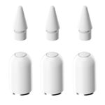 AreMe Magnetic Replacement Cap and Replacement Tips Compatible with Apple Pencil 1st Generation (6 Pack)