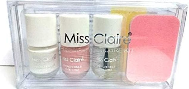 Miss Claire 3x1 French Manicure Kit Acrylic Box (White, Neutral and Pink)