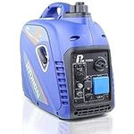 P1pe 2200W Portable Petrol Inverter Generator, 98cc Engine, 2.2kW, Silent Generator, 230v Socket, 12v DC, 5v USB, Compact, Portable