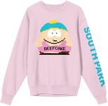 Bioworld South Park Beefcake Crew Neck Long Sleeve Cradle Pink Adult Sweatshirt -Medium