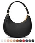 Half Moon Bag for Women - Faux Leather Crescent Bag with Anti Theft RFID Protection & Adjustable Shoulder Strap