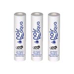 Noir Aqua - PP Spun Filter for All Type RO Water Purifiers (3 Piece, White, 10 Inch, 5 Micron, 90 Gram) | RO Spun Filter Cartridge Sponge Replacement Water Filter Candle