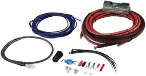 Scosche EFX Rogue RPAK8 True 8 Gauge OFC High Current Amp Subwoofer Wiring Kit - 16.5' Car Amplifier Installation Kit with Tinned Oxygen Free Cables, Remote Wire and in-Line Fuse Holder