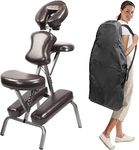 Master Massage Bedford ComfortPro Portable Massage Chair – Adjustable, Lightweight with Carry Case – Ideal for Spa, Salon, Tattoo, and Travel – Coffee Finish