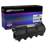 Speedy Inks Compatible Toner Cartridge Replacements for Lexmark 521H 52D1H00 High Yield (Black)