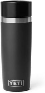 YETI Rambler 16 oz (473 ml) Coffee Travel Bottle with 100% Leakproof Hotshot Commuter Cap, Vacuum Insulated Stainless Steel Tea & Coffee Cup Travel Mug, Black