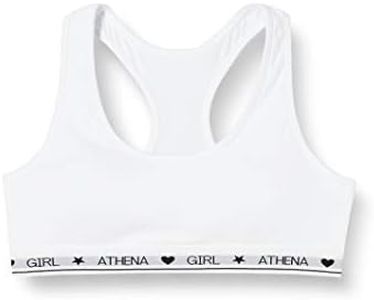 Girl by Athena Douceur Coton Q938 Soutien-Gorge, Blanc, 14 Ans Fille