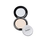 Pressed powder Natural Shimmer, pressed powder full cover foundation including mirror and puff applicator