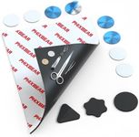 PHIXBEAR Heavy Duty Magnetic Sheets with Adhesive Backing,High Magnetic Strength with 2mm Ultra-Thick Flexible Material, Easy to Cut for DIY, Crafts,Fridge, Storage,Mirror Decoration(8.28" x 11.7")
