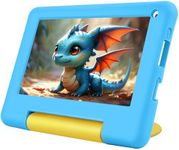 Kids Tablet 7 inch Tablet for Toddlers, Android Toddler Tablet for Kids Boys Girls, Children’s Tablet with WIFI Touch Screen, Dual Camera, Kids Learning Tablet for Toddler Ages 3 to 12 (Blue)