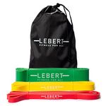 Lebert Fitness Functional Assisted Training (F.A.T) Bands | Resistance Exercise Bands for Strength, Cross Training, Stretch and Mobility | Workout Bands for Men/Women | 3 Size Multi Pack