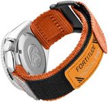 Ritche Nylon Sport 22MM Quick Release Watch Band for men women,Replacement Sekio Watch bands Orange, Valentine's day gifts for him or her