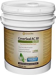 CoverSeal AC30 Gloss Wood Sealer, Durable, Fast Setting, Water Based, UV Resistant (5 Gal - Prof Grade)