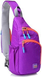 Lecxci Outdoor Chest Sling Bag Lightweight Waterproof Backpack for Kid/Man/Women(M,purple)
