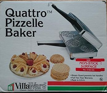 Villaware Quattro Pizzelle Cookie Maker Baker 5100-ns