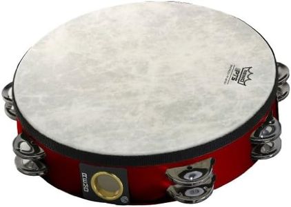 Remo Fiberskyn Tambourine - Quadura Deep Red, 8"