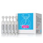 NAVEH PHARMA RSV Hypertonic Saline 3% Nebulizer Diluent for Inhalators Machine Kids & Adults Clear Congestion from Airways & Lungs Albuterol Solution (25 Sterile Saline Bullets of 0.17 Fl Oz)