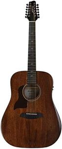 Sawtooth Mahogany Series Left-Handed 12-String Solid Mahogany Top Acoustic-Electric Dreadnought Guitar