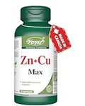 VORST Zinc 50mg + Copper 8mg 120 Vegan Capsules Max Strength Supplement | Helps With Immune Function | 1 Bottle
