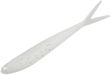 Zoom Bait Fluke Bait, White Ice, 4-Inch, Pack of 10