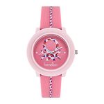 UNITED COLORS OF BENETTON Womens 36 mm Pink Dial Silicone Analogue Watch - UWUCL0406