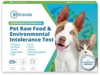 5Strands Pet Raw Food Intolerance & Environmental Sensitivity Test, at Home Test for Dogs & Cats, Hair Sample Collection Kit, All Ages and Breeds, Results in 5 Days