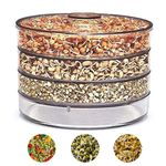 SHUTTLE ART 2024 Upgraded Plastic Hygienic Sprout Maker Box with 4 Container Organic Home Making Transparent Fresh Sprouts Makers for Home Sprouted Grains Seeds Dal Channa Chole Ragi